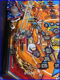 1997 Bally Nba Fastbreak Pinball Machine Plays Great Leds Fast Break