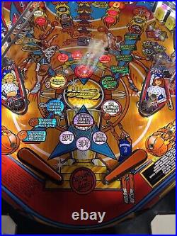 1997 Nba Fastbreak Pinball Machine Prof Techs Leds Works Great Stunning Example