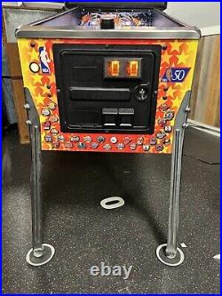 1997 Nba Fastbreak Pinball Machine Prof Techs Leds Works Great Stunning Example