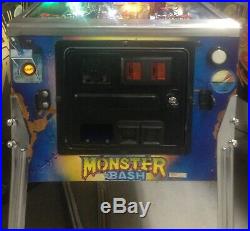 1998 Monster Bash Original Pinball Machine Leds Plays Great