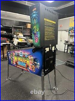 1998 Monster Bash Pinball Machine Professional Techs Leds Works Great