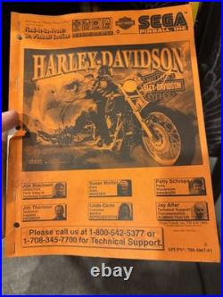 1999 SEGA HARLEY DAVIDSON PINBALL MACHINE 1st EDITION, RECENT REBUILD, 100%