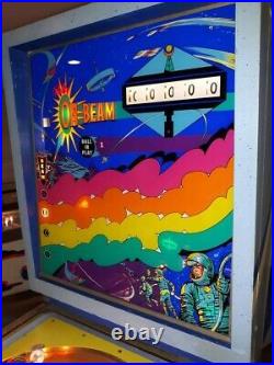2 Space Theme Arcade EM Pinball Machines, Space Mission & On Beam Retro Vintage