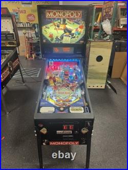 2001 Stern Monopoly Pinball Machine Fully Refurbished Leds Plays Great