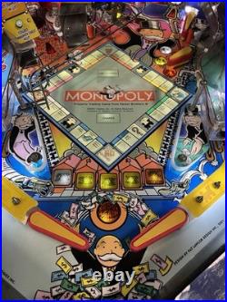 2001 Stern Monopoly Pinball Machine Fully Refurbished Leds Plays Great