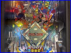 2001 Stern Monopoly Pinball Machine Fully Refurbished Leds Plays Great