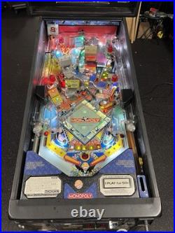 2001 Stern Monopoly Pinball Machine Fully Refurbished Leds Plays Great