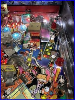 2001 Stern Monopoly Pinball Machine Fully Refurbished Leds Plays Great