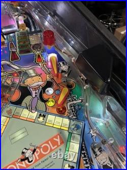2001 Stern Monopoly Pinball Machine Fully Refurbished Leds Plays Great
