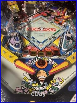 2001 Stern Monopoly Pinball Machine Fully Refurbished Leds Plays Great