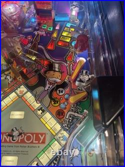 2001 Stern Monopoly Pinball Machine Fully Refurbished Leds Plays Great