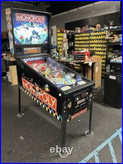 2001 Stern Monopoly Pinball Machine Fully Refurbished Leds Plays Great