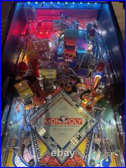 2001 Stern Monopoly Pinball Machine Fully Refurbished Leds Plays Great