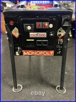 2001 Stern Monopoly Pinball Machine Fully Refurbished Leds Plays Great