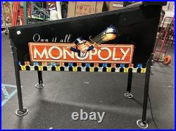 2001 Stern Monopoly Pinball Machine Fully Refurbished Leds Plays Great