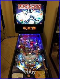 2001 Stern Monopoly Pinball Machine RARE LOW PLAYS HOME USE ONLY LEDS