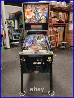 2002 Stern Harley Davidson Pinball Machine 2nd Edition Chrome Only 600 Made Leds 2002 Stern Harley Davidson Pinball Machine 2nd Edition Chrome Only 600 Made Leds