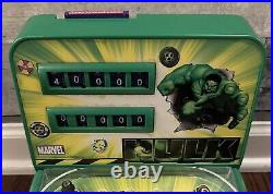 2003 MARVEL THE INCREDIBLE HULK Electronic Pinball Game Machine Tested & Works