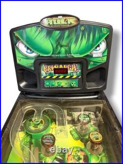 2003 Marvel Incredible Hulk Electronic With Legs /Tabletop Pinball Machine
