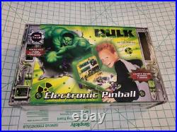 2003 Marvel The Incredible Hulk Electronic Pinball Machine Rare