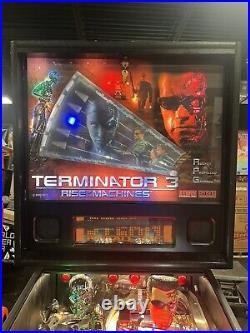 2003 Terminator 3 Pinball Machine Rise Of The Machines Stern Leds Prof Techs