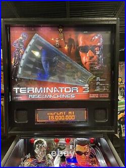 2003 Terminator 3 Pinball Machine Rise Of The Machines Stern Leds Prof Techs