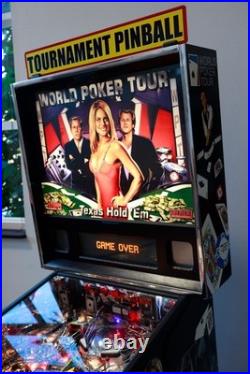 2006 Stern WORLD POKER TOUR PINBALL MACHINE Collectors Dream Come True