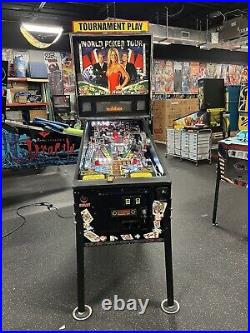 2006 World Poker Tour Pinball Machine Stern Leds Prof Techs Tons Of Drop Target