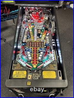 2006 World Poker Tour Pinball Machine Stern Leds Prof Techs Tons Of Drop Target