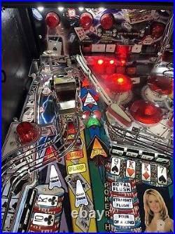 2006 World Poker Tour Pinball Machine Stern Leds Prof Techs Tons Of Drop Target