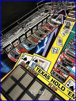 2006 World Poker Tour Pinball Machine Stern Leds Prof Techs Tons Of Drop Target