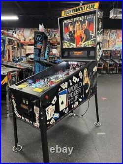 2006 World Poker Tour Pinball Machine Stern Leds Prof Techs Tons Of Drop Target