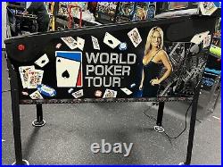 2006 World Poker Tour Pinball Machine Stern Leds Prof Techs Tons Of Drop Target