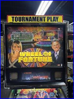 2007 Stern Wheel Of Fortune Pinball Machine Leds Prof Techs Topper Pat Sajak