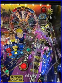 2007 Stern Wheel Of Fortune Pinball Machine Leds Prof Techs Topper Pat Sajak