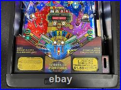 2007 Stern Wheel Of Fortune Pinball Machine Leds Prof Techs Topper Pat Sajak