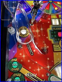 2007 Stern Wheel Of Fortune Pinball Machine Leds Prof Techs Topper Pat Sajak