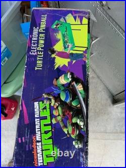 2013 Nickelodeon Tmnt Ninja Turtles Pinball Machine New In Box Rare Game