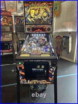 2015 Metallica Pinball Machine Prof Techs Leds Plays Great