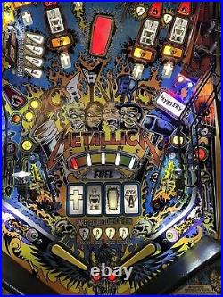 2015 Metallica Pinball Machine Prof Techs Leds Plays Great