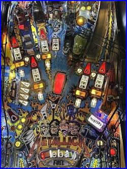 2015 Metallica Pinball Machine Prof Techs Leds Plays Great