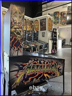 2015 Metallica Pinball Machine Prof Techs Leds Plays Great