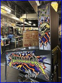 2015 Metallica Pinball Machine Prof Techs Leds Plays Great