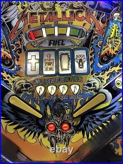 2015 Metallica Pinball Machine Prof Techs Leds Plays Great