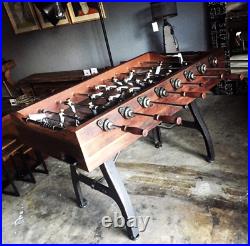 60 Foosball Game Table Handmade Rustic Industrial Modern Reclaimed Wood & Iron