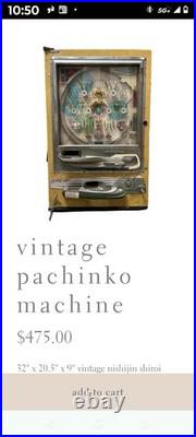A Vintage Japanese Pinball Patchinko Machine