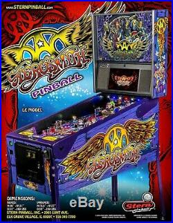 AEROSMITH LE STERN LIMITED EDITION! Pinball Machine! NEW IN BOX! FREE SHIPPING