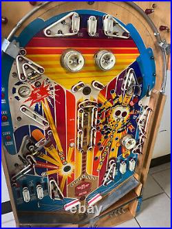 AIRBORNE AVENGER by ATARI 1977 Pinball PLAYFIELD (POPULATED)