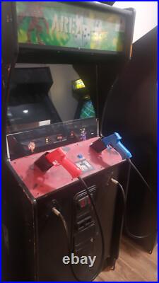 AREA 51 ARCADE MACHINE by ATARI 1995 With CRT MOSTLY WORKING NEEDS TLCREAD AREA 51 ARCADE MACHINE by ATARI 1995 With CRT MOSTLY WORKING NEEDS TLCREAD