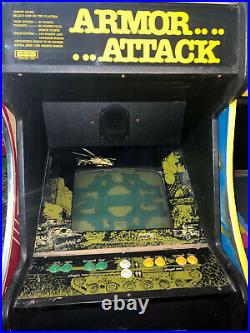 ARMOR ATTACK ARCADE MACHINE by CINEMATRONICS 1980 (Excellent Condition) RARE